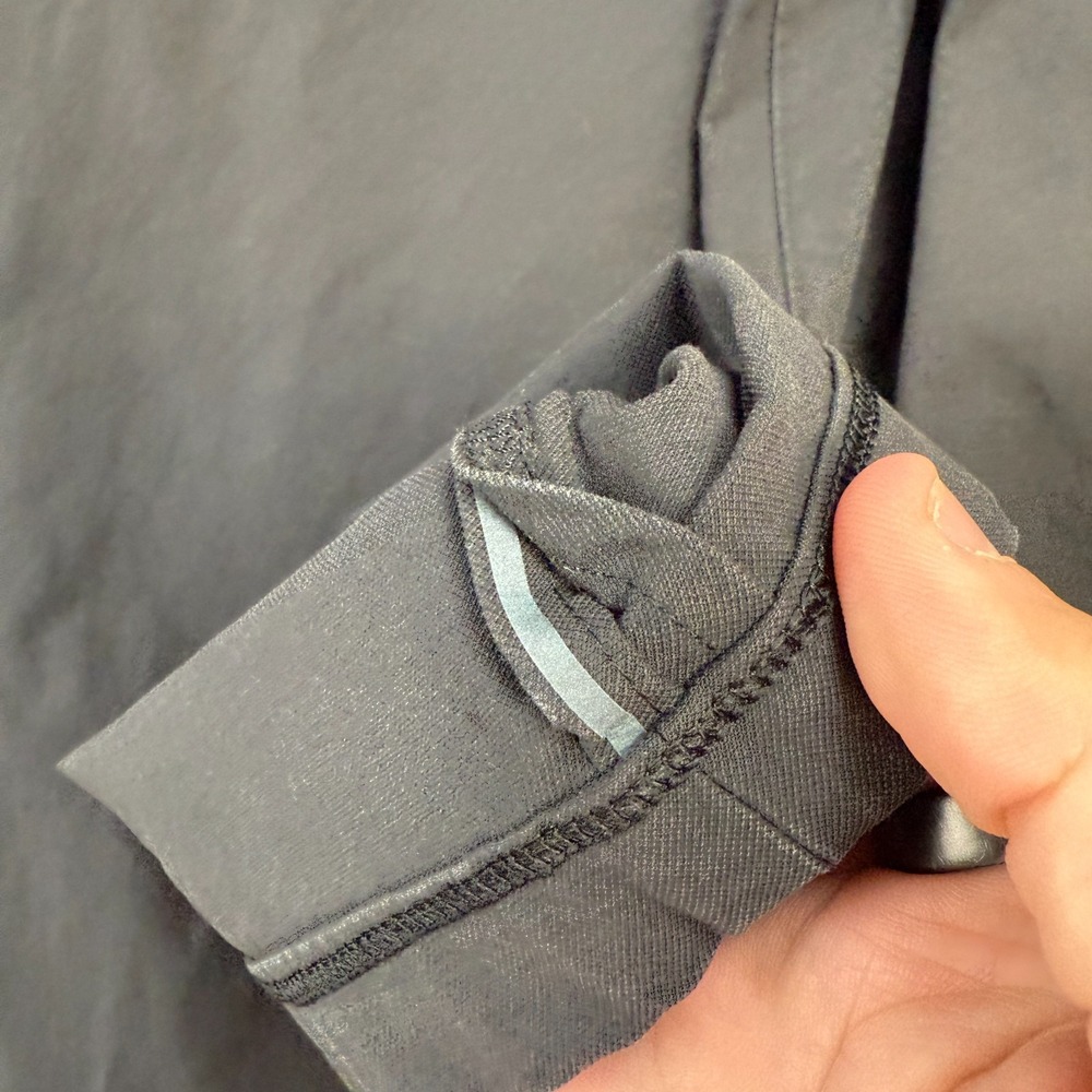Lululemon Pants Men 34x30 Black ABC Classic Fit Smooth Twill Commuter Reflective - Picture 4 of 10